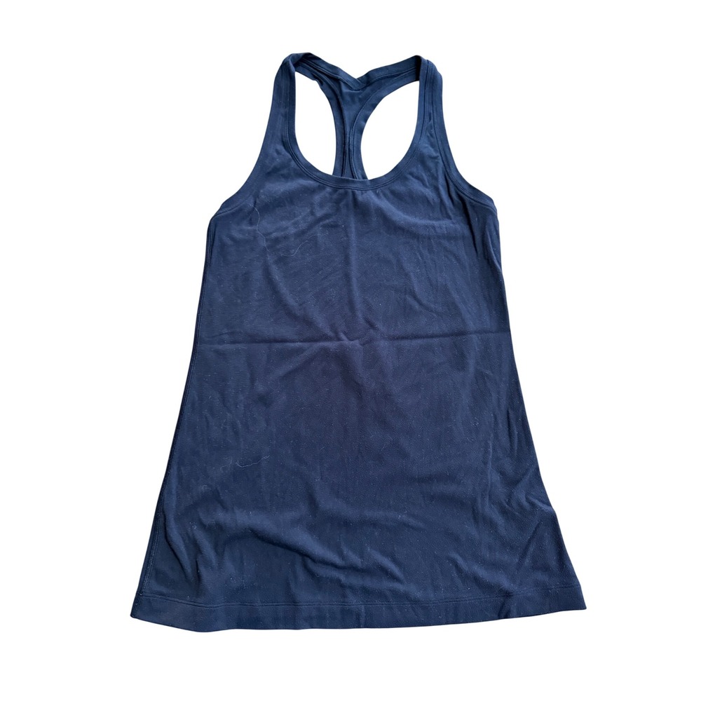 Lululemon Womens Black Racerback Tank Top Activewear Yoga Scoop Neck